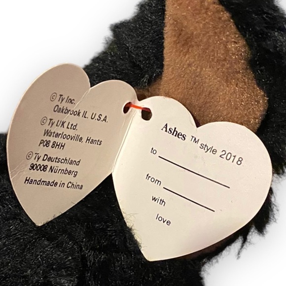 Vintage 1995 Ty Classics Ashes The Black Dog - Picture 4 of 6